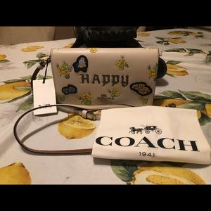 Coach NWT xDisney Happy Foldover Crossbody #33049